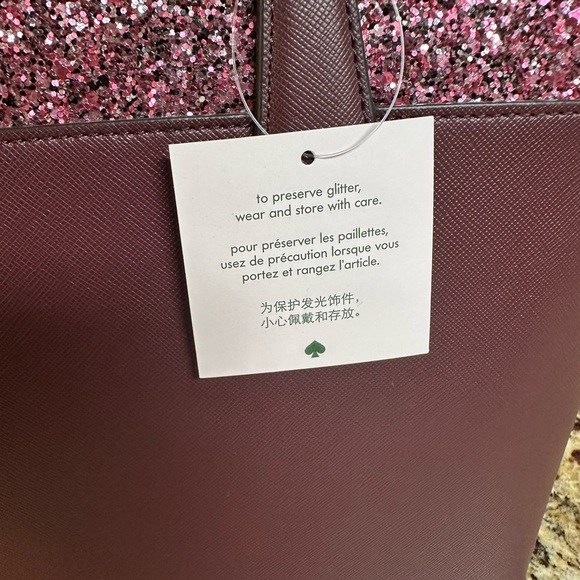 Kate Spade Plum and Pink Tote Bag - Picture 6 of 12